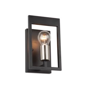 Artcraft Sutherland Wall Sconce in Black & Brushed Nickel