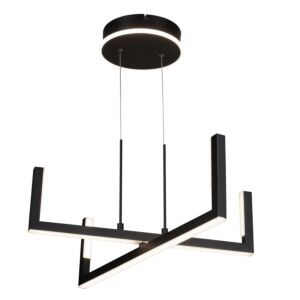Silicon Valley Collection Integrated LED Chandelier in Black