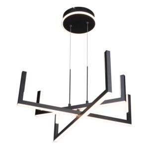 Silicon Valley Collection Integrated LED Chandelier in Black