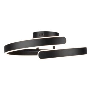 Sirius Collection Integrated LED Semi-Flush Mount in Black