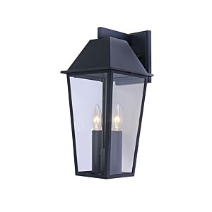 Winchester Collection 2-Light Exterior Wall Light in Black