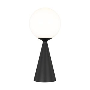 Galassia 1-Light Table Lamp in Midnight Black