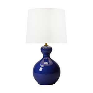 Antonina 1-Light Table Lamp in Blue Celadon