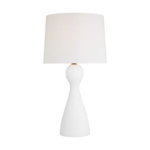 Constance 1-Light Table Lamp in Textured White