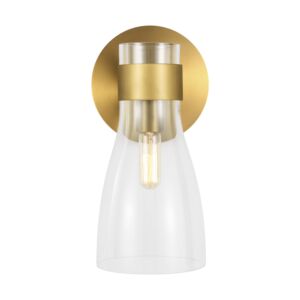 Moritz 1-Light Wall Sconce in Burnished Brass