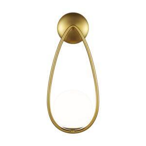 Galassia 1-Light Wall Sconce in Burnished Brass