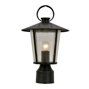 Crystorama Andover 15 Inch Outdoor Post Light in Matte Black