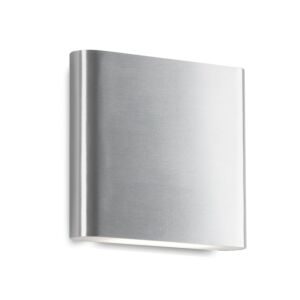 Slate LED Outdoor Wall Lantern in Brushed Nickel