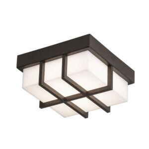 Avenue LED Outdoor Flush Mount in Textured Bronze