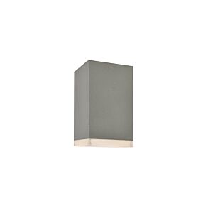 Avenue Outdoor 1-Light LED Outdoor Flushmount in Silver