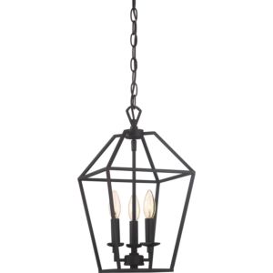 Quoizel Aviary 3 Light 17 Inch Transitional Chandelier in Palladian Bronze