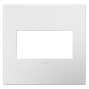 LeGrand adorne Gloss White on White 2 Opening Wall Plate
