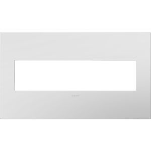  adorne Powder White 4 Opening Wall Plate