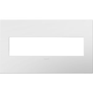  adorne Gloss White 4 Opening Wall Plate