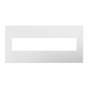LeGrand adorne Gloss White on White 5 Opening Wall Plate