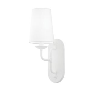Moe 1-Light Wall Sconce in Gesso White
