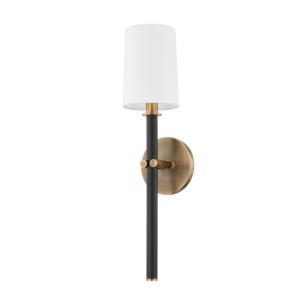 Belvedere 1-Light Wall Sconce in Patina Brass