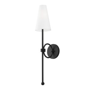 Magnus 1-Light Wall Sconce in Textured Black