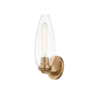 Fresno 1-Light Wall Sconce in Patina Brass