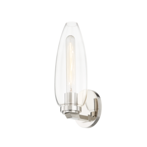 Fresno 1-Light Wall Sconce in Polished Nickel