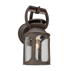 Troy Old Trail Outdoor Wall Light in Centennial Rust