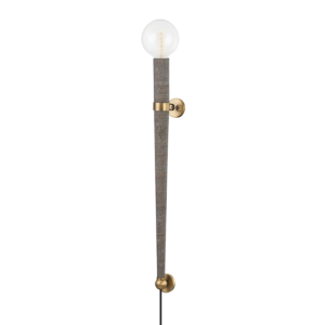Rufus 1-Light Wall Sconce in Patina Brass