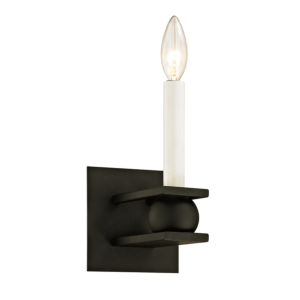 Troy Sutton 12 Inch Wall Sconce in Textured Black