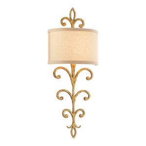 Troy Crawford 2 Light 26 Inch Wall Sconce in Crawford Gold