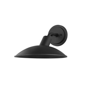 Otis 1-Light Outdoor Wall Sconce in Texture Black