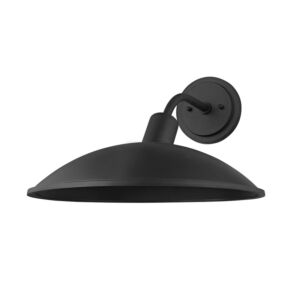 Otis 1-Light Outdoor Wall Sconce in Texture Black