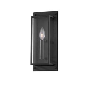 Winslow 1-Light Outdoor Wall Sconce in Textured Black