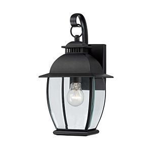 Quoizel Bain 8 Inch Outdoor Wall Light in Mystic Black