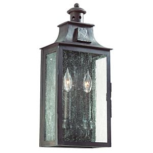 Troy Newton 2 Light 20 Inch Outdoor Wall Light in Old Bronze