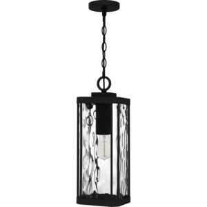 Balchier 1-Light Outdoor Hanging Lantern in Matte Black