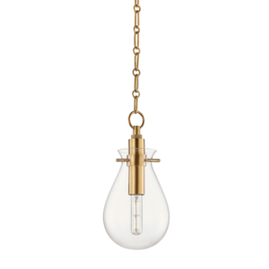 Hudson Valley Ivy by Becki Owens Pendant Light in Aged Brass