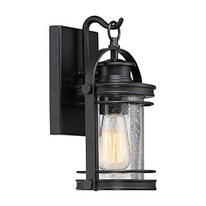 Quoizel Booker 7 Inch Outdoor Hanging Light in Mystic Black