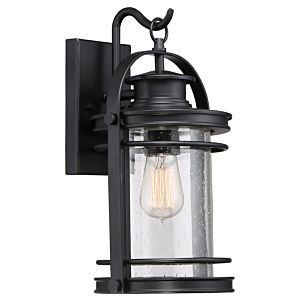 Quoizel Booker 9 Inch Outdoor Hanging Light in Mystic Black