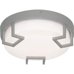 Beaumont LED Outdoor Flush Mount in Textured Grey