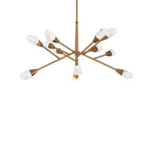 Synapse 1-Light LED Pendant in Aged Brass