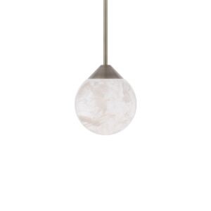 Quest 1-Light LED Mini Pendant in Brushed Nickel