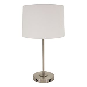  Brandon Table Lamp in Satin Nickel