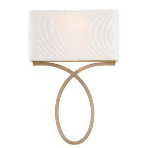Crystorama Brinkley 2 Light Wall Sconce in Vibrant Gold