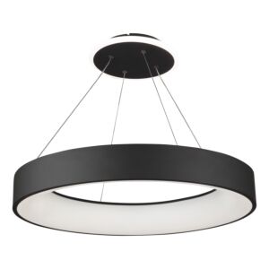 Lazio Collection Integrated LED Chandelier in Black