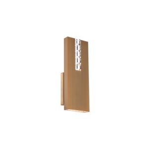 Helios 1-Light LED Wall Sconce in Aged Brass
