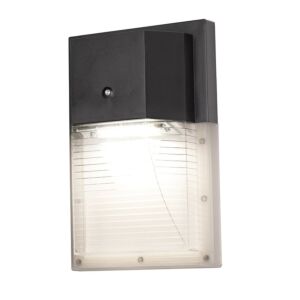 LED Security LED Outdoor Wall Sconce in Black