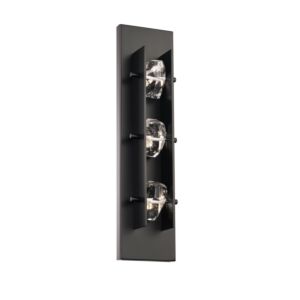 Strata LED Outdoor Wall Sconce in Black
