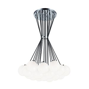 The Bougie 19-Light Chandelier in Chrome