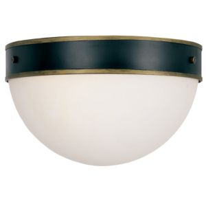 Brian Patrick Flynn for Crystorama Capsule 8 Inch Outdoor Ceiling Light in Black And Gold