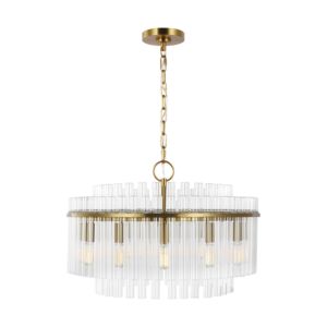 Beckett 12 Light Chandelier in Burnished Brass by Chapman & Myers