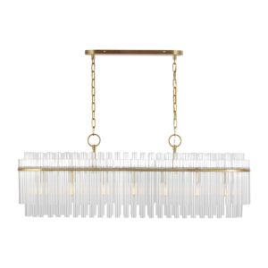 Beckett 7 Light Chandelier in Burnished Brass by Chapman & Myers